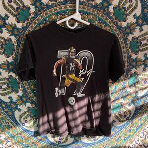 Black Steelers Graphic Womans Shirt
